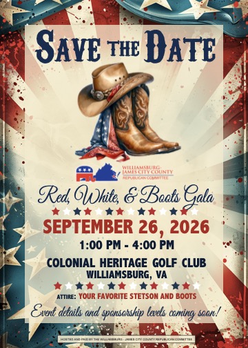 Red, White & Boots Gala save-the-date flier